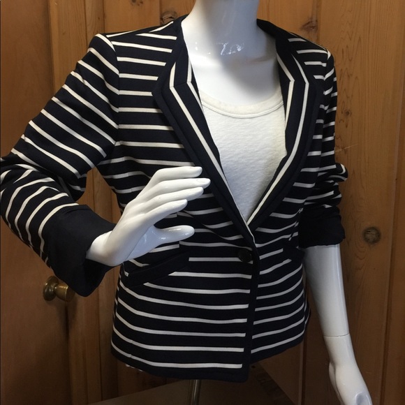 The Limited Jackets & Blazers - The Limited Navy Stripped Jacket